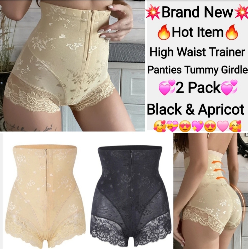 2-Pack Vensslim High-Waist Panties Shapewear Girdle Waist Trainer